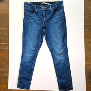 Levi's 311 shaping skinny dark wash denim jeans sz 32